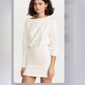 Line and Dot Off the Shoulder mini dress S